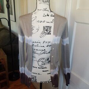 Dolce & Gabbana Tan to Brown Ombre Lightweight Cardigan